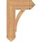 Ekena Millwork Thorton Arts & Crafts Smooth Bracket, Western Red Cedar, 5 1/2"W x 18"D x 26"H BKT06X18X26THR03SWR - alternate 2